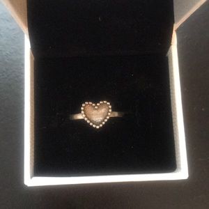 James Avery Beaded Heart Ring